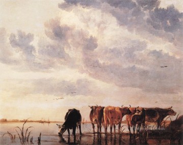 アエルベルト・カイプ Painting - 牛の田園地帯の画家 アルバート・カイプ